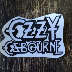 Black and White Ozzy Osbourne Sticker